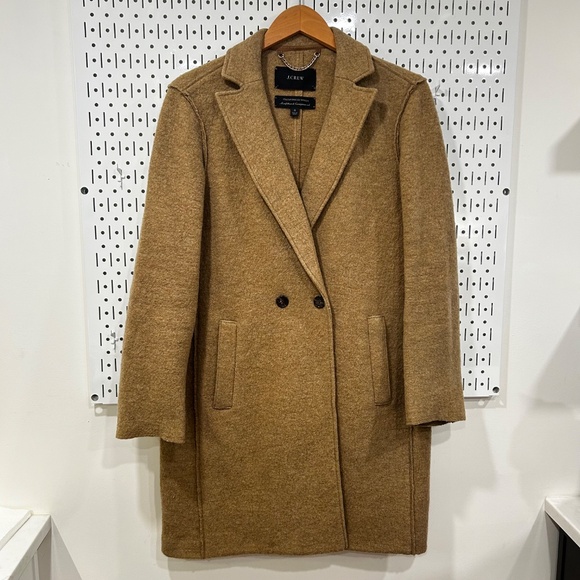 J.Crew Daphne Topcoat - Italian Boiled Wool - Heathered Acorn - Size 6 - Picture 5 of 15